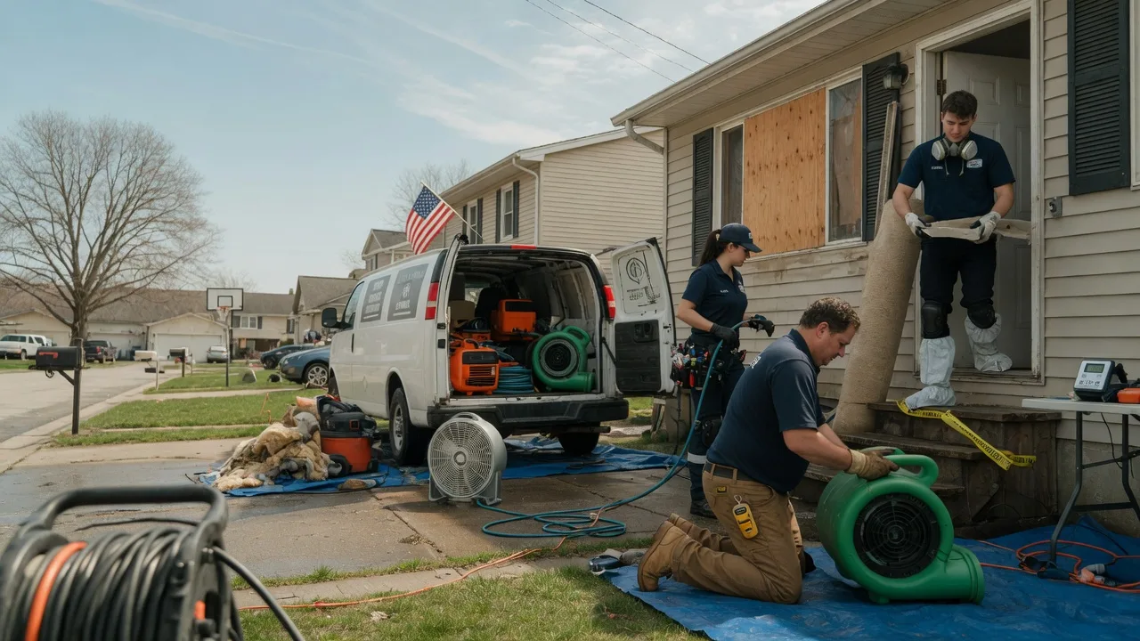 Water Damage Restoration in Saybrook, IL near me
